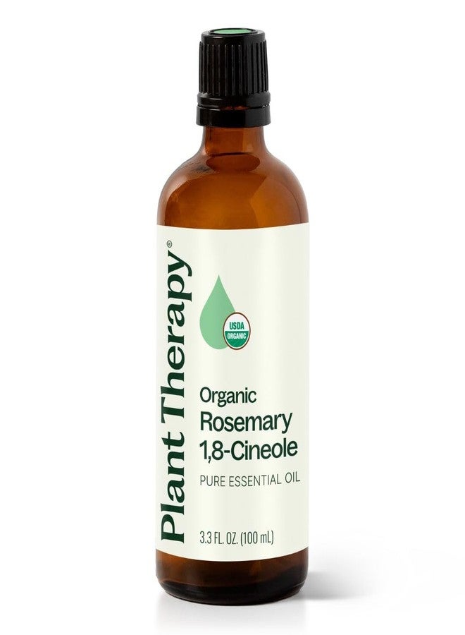 Plant Therapy Organic Rosemary Essential Oil 100 mL (3.3 oz), 100% Pure, USDA Certified Organic, Undiluted, Natural Aromatherapy, for Healthy Hair - Image 1